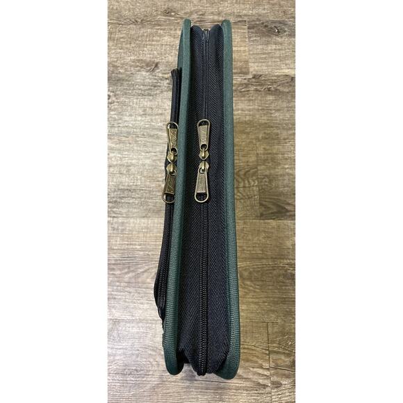 Vintage IBM Employee Exclusive 3 Ring Portfolio Forest Green Excellent - Picture 3 of 11